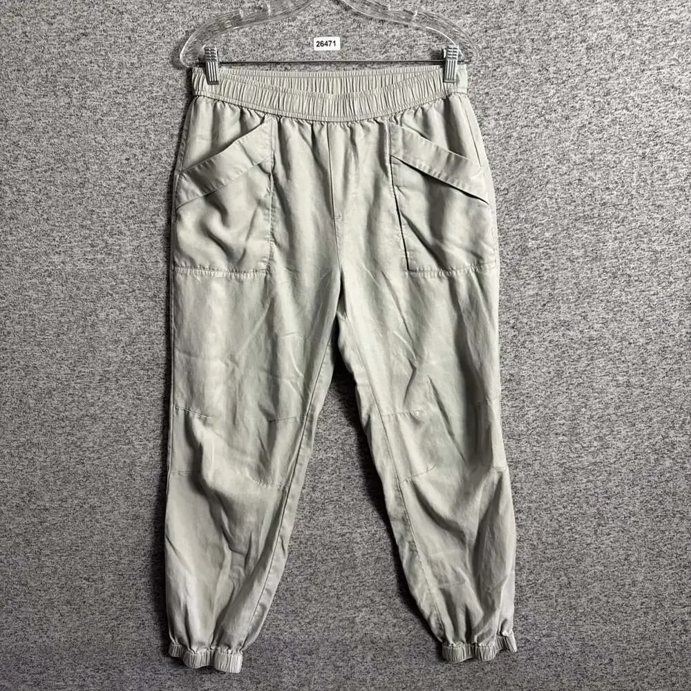 Vuori Women's Medium Gray Linen Blend High Rise Utility Trestles Twill Jogger